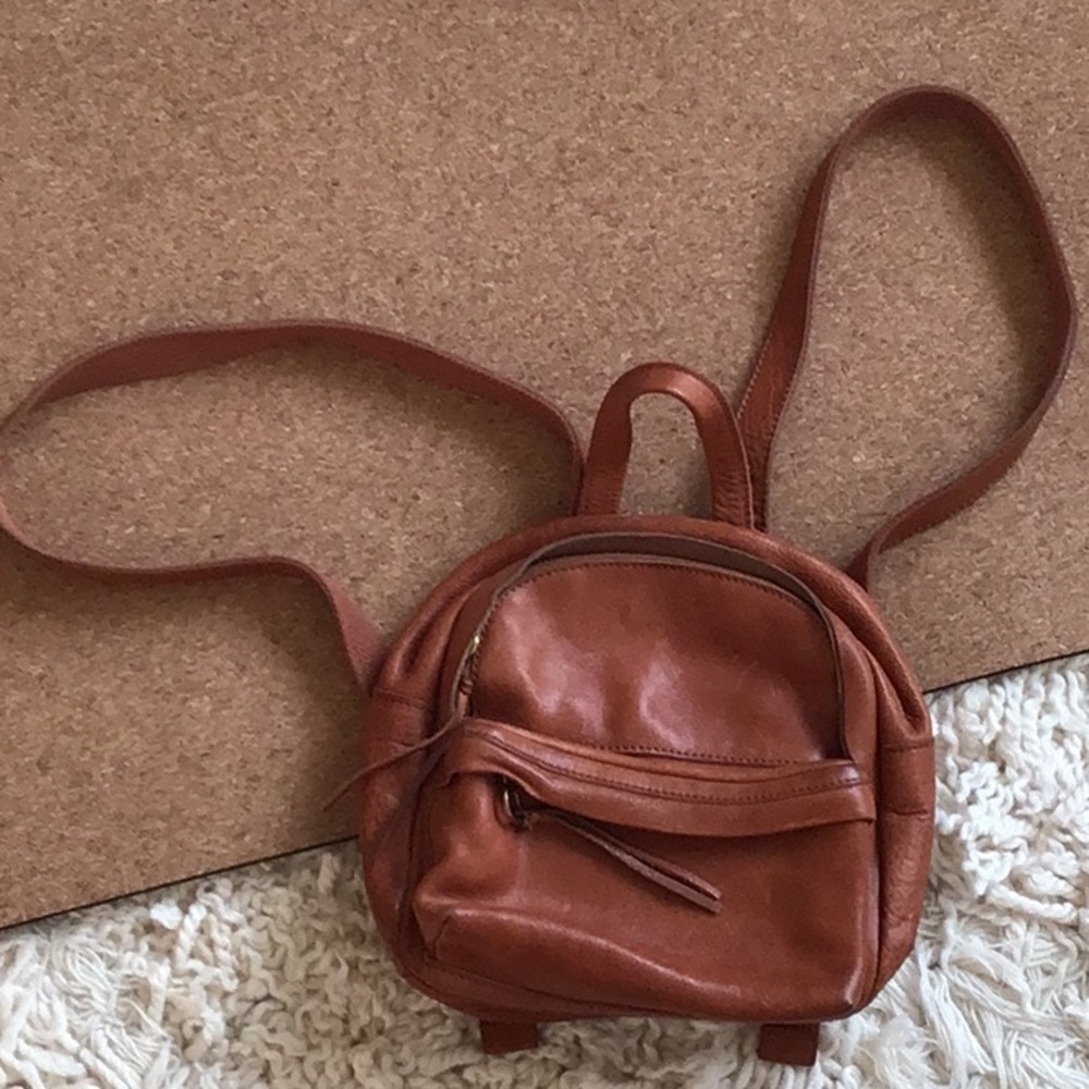 Brown Leather Women's Backpack